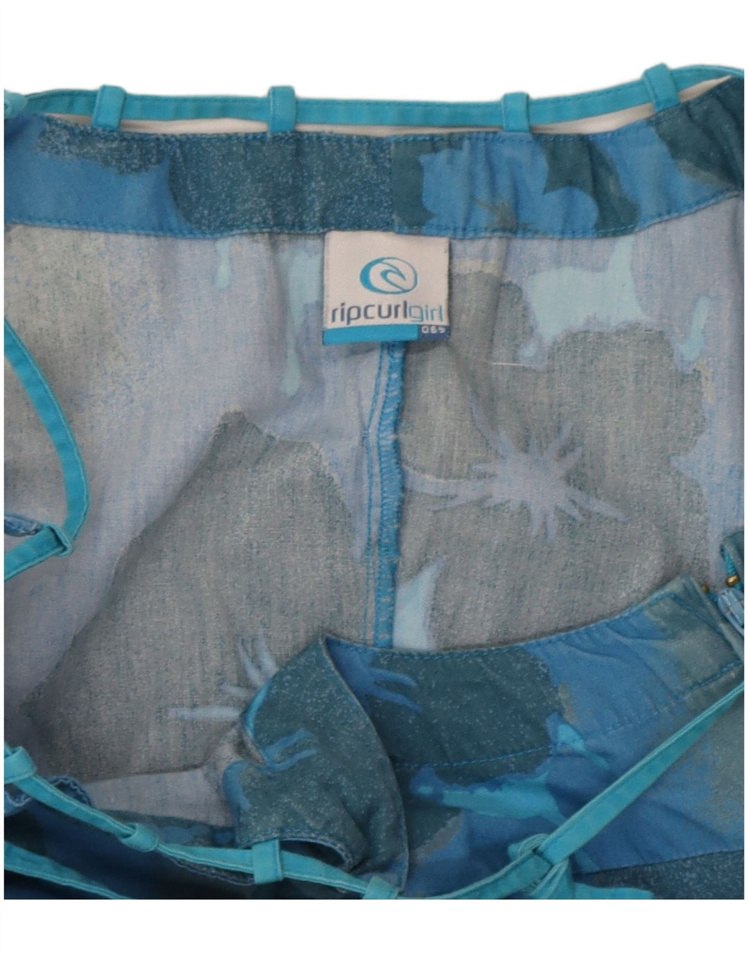 Vestido halter Rip Curl para mujer EU 38 Algodón floral azul medio