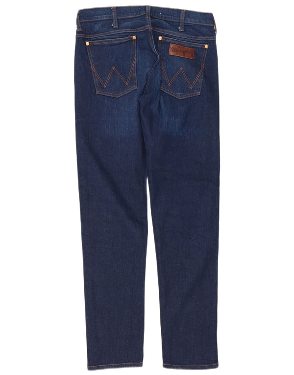 Wrangler Mens Colton Slim Jeans W31 L34 Algodón Azul Marino