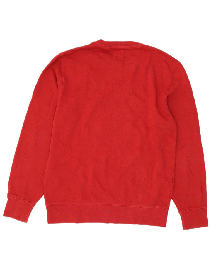 Levi's Mens Standard Sudadera Jumper Pequeño Algodón Rojo
