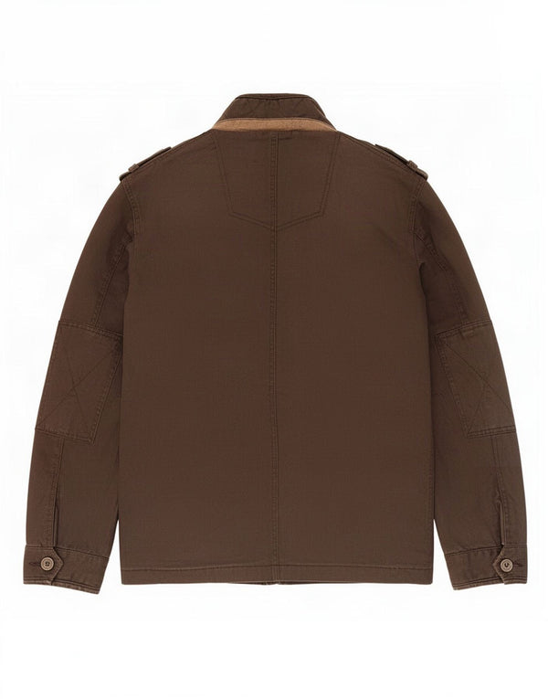 Chaqueta militar para hombre Fat Face UK 38 Algodón marrón medio