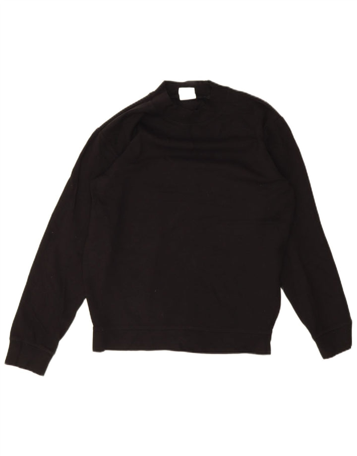 Zara Mujer Sudadera Jumper UK 44 Mediano Negro