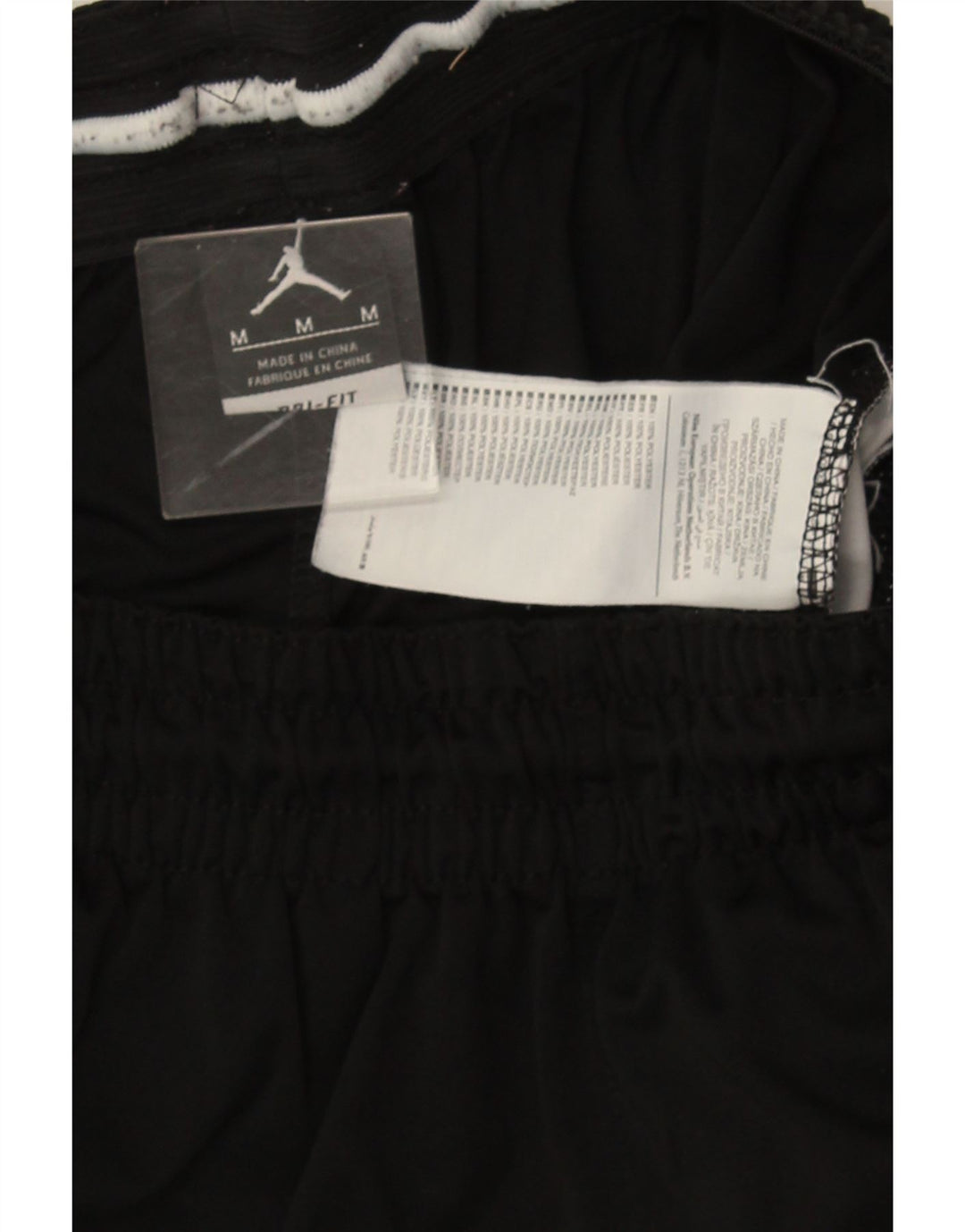Jordan Shorts deportivos Dri Fit para hombre Poliéster color block mediano negro