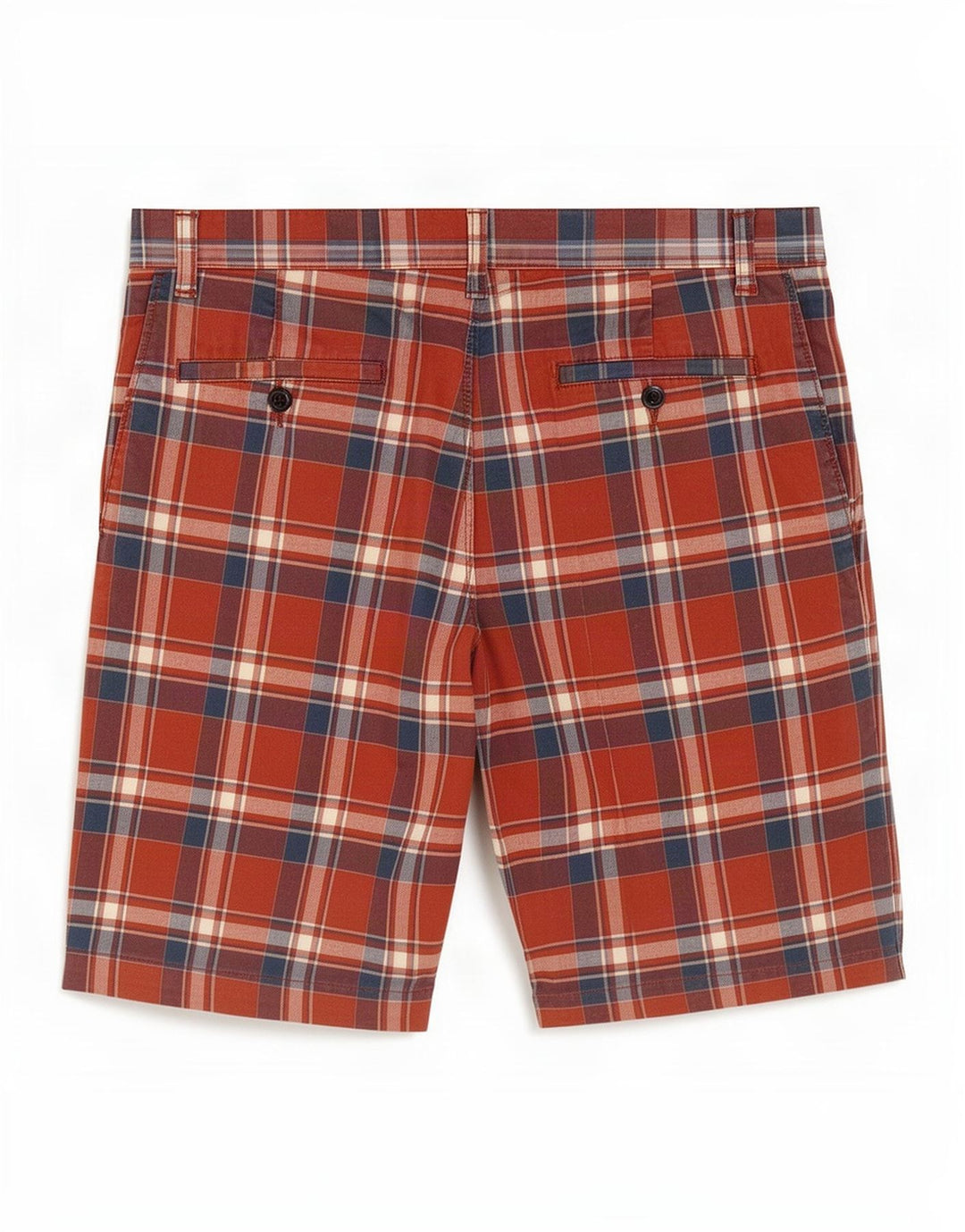 Dockers Pantalones cortos chinos para hombre W34 Algodón a cuadros rojos grandes