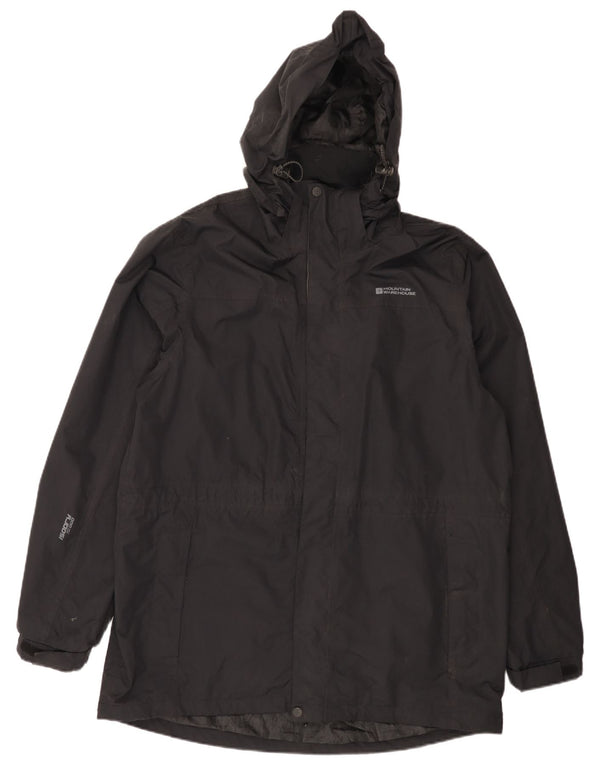Chubasquero con capucha para hombre Mountain Warehouse UK 40 Large Nylon negro