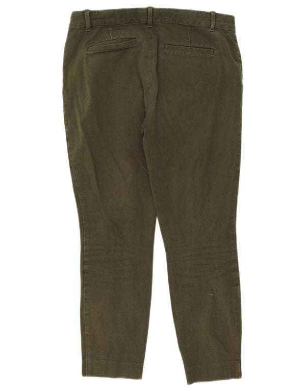 Gap Pantalones ajustados al tobillo para mujer US 8 Medium W32 L25 Algodón caqui