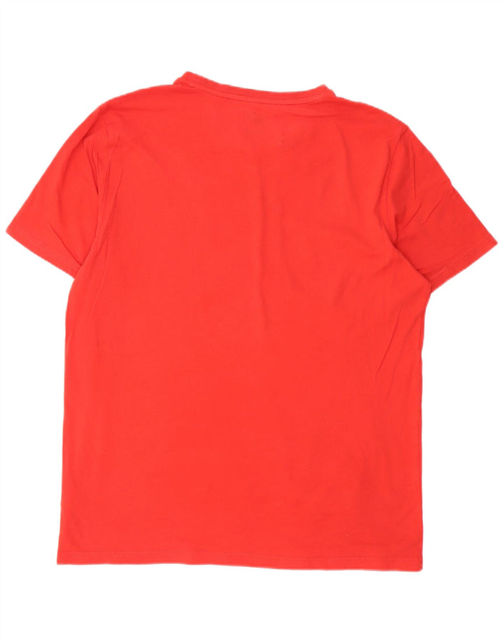 Puma - Camiseta gráfica para hombre, talla grande, algodón rojo