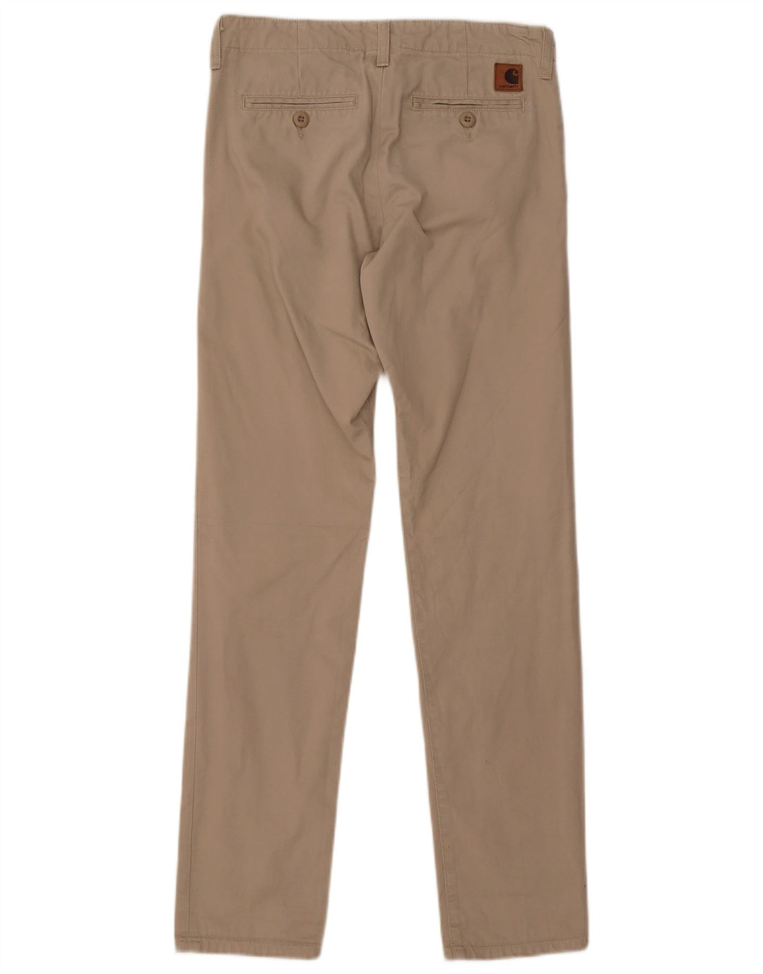 Carhartt Mujer Pantalón Chino Slim W28 L32 Algodón Beige