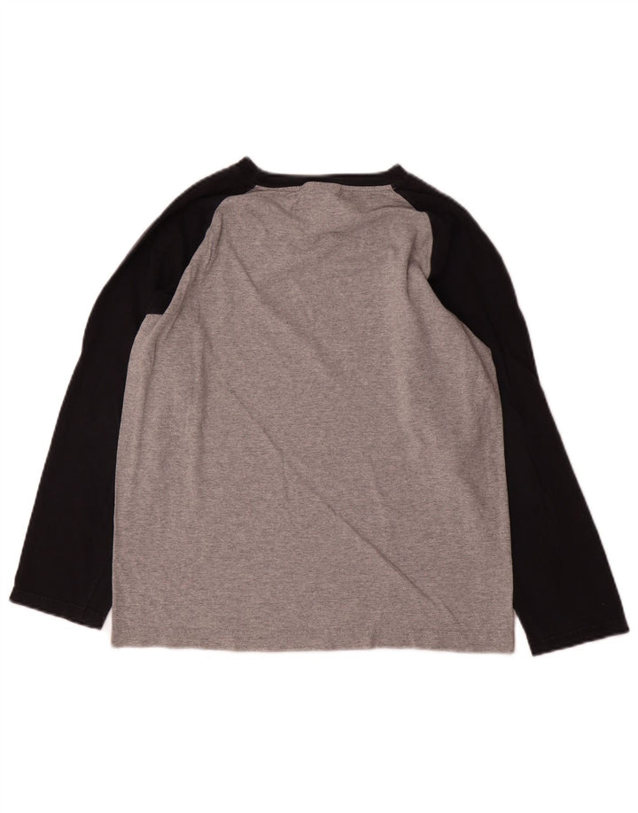 Nike Camiseta gráfica de manga larga para niños 10-11 años Gris medio Colorblock