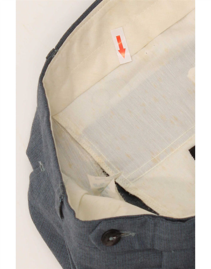 Pantalones de traje con pinzas Farah para hombre W32 L29 Poliéster azul
