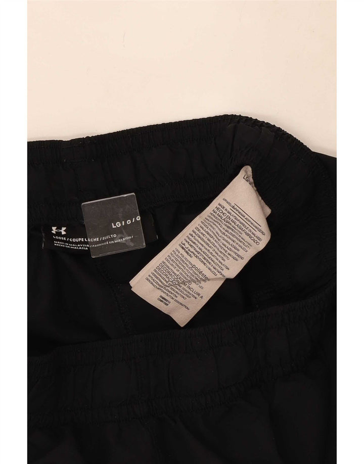 Under Armour Pantalones cortos deportivos con gráficos para hombre Poliéster negro grande