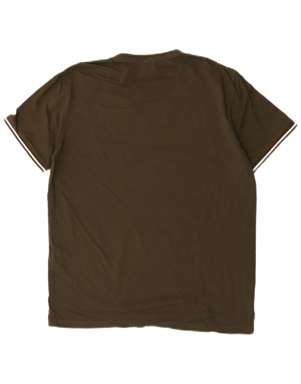 Camiseta Reiss Hombre Top Medium Khaki Algodón