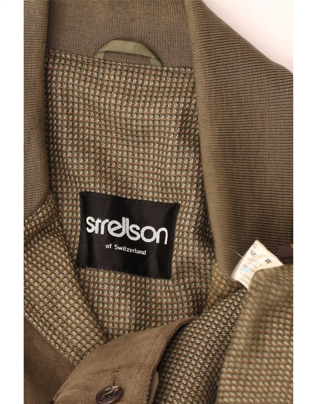 Strellson Chaqueta Bomber para Hombre UK 38 Medium Caqui Poliéster