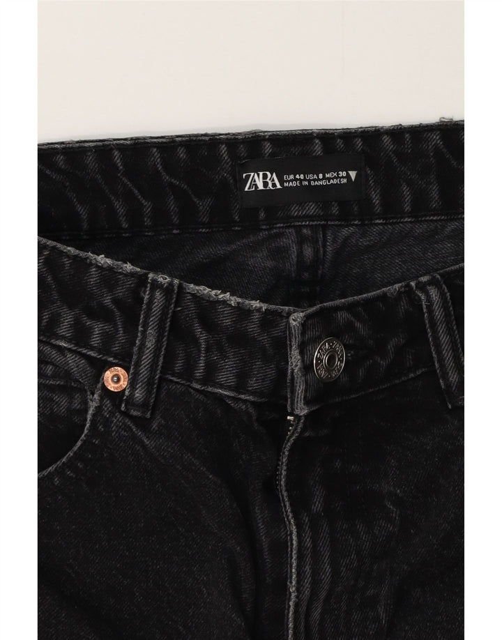Zara Jeans Cónicos Para Mujer EU 40 Medium W30 L27 Negro
