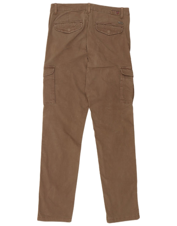 Napapijri Pantalones cargo ajustados para hombre W32 L34 Algodón marrón