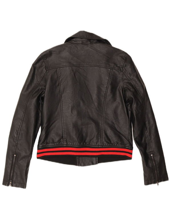 Chaqueta motera de piel sintética para mujer Von Dutch UK 40 Small Poliuretano negro