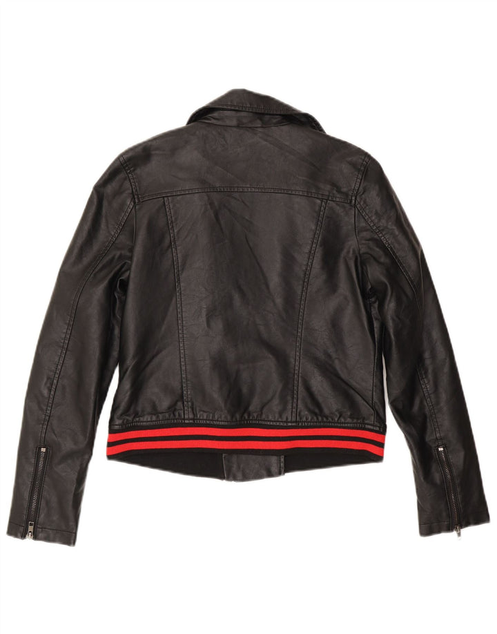 Chaqueta motera de piel sintética para mujer Von Dutch UK 40 Small Poliuretano negro