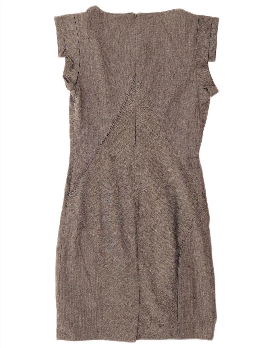 TED BAKER Vestido tubo sin mangas para mujer Talla 2 Pequeño Gris Espiga
