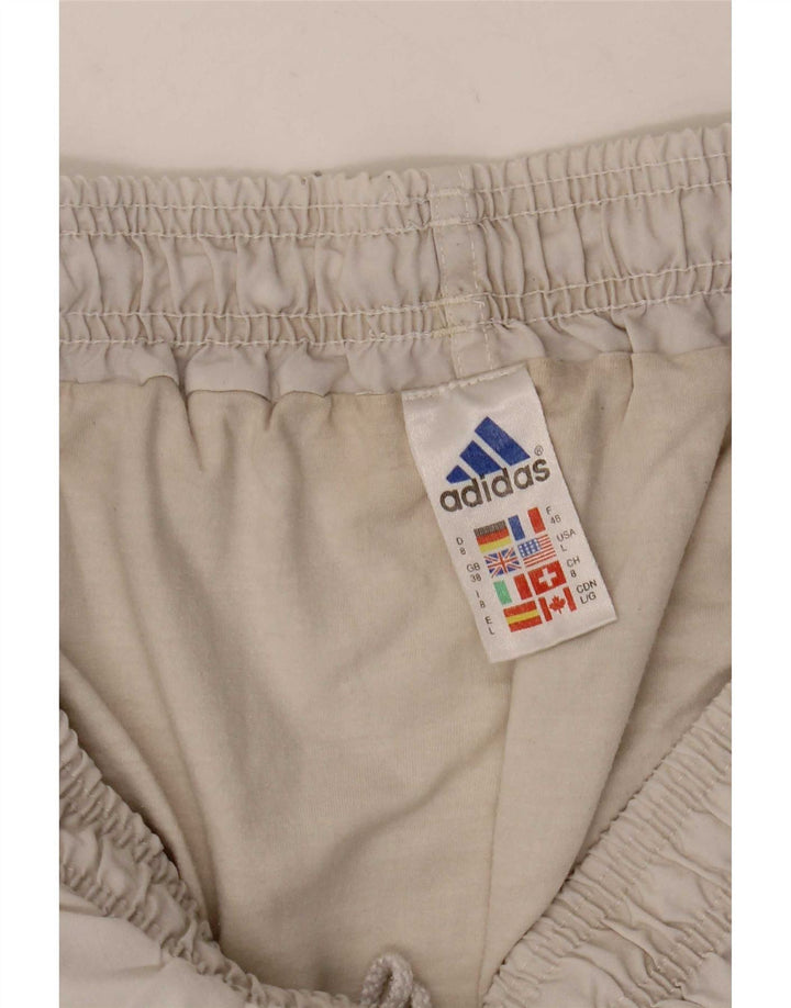 Adidas Pantalones cortos deportivos para hombre XL Blanco Poliéster