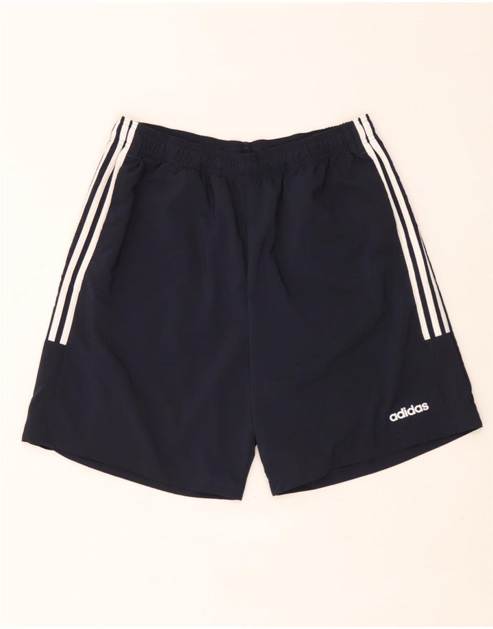 Adidas Pantalones cortos deportivos para hombre XL Azul marino Poliéster