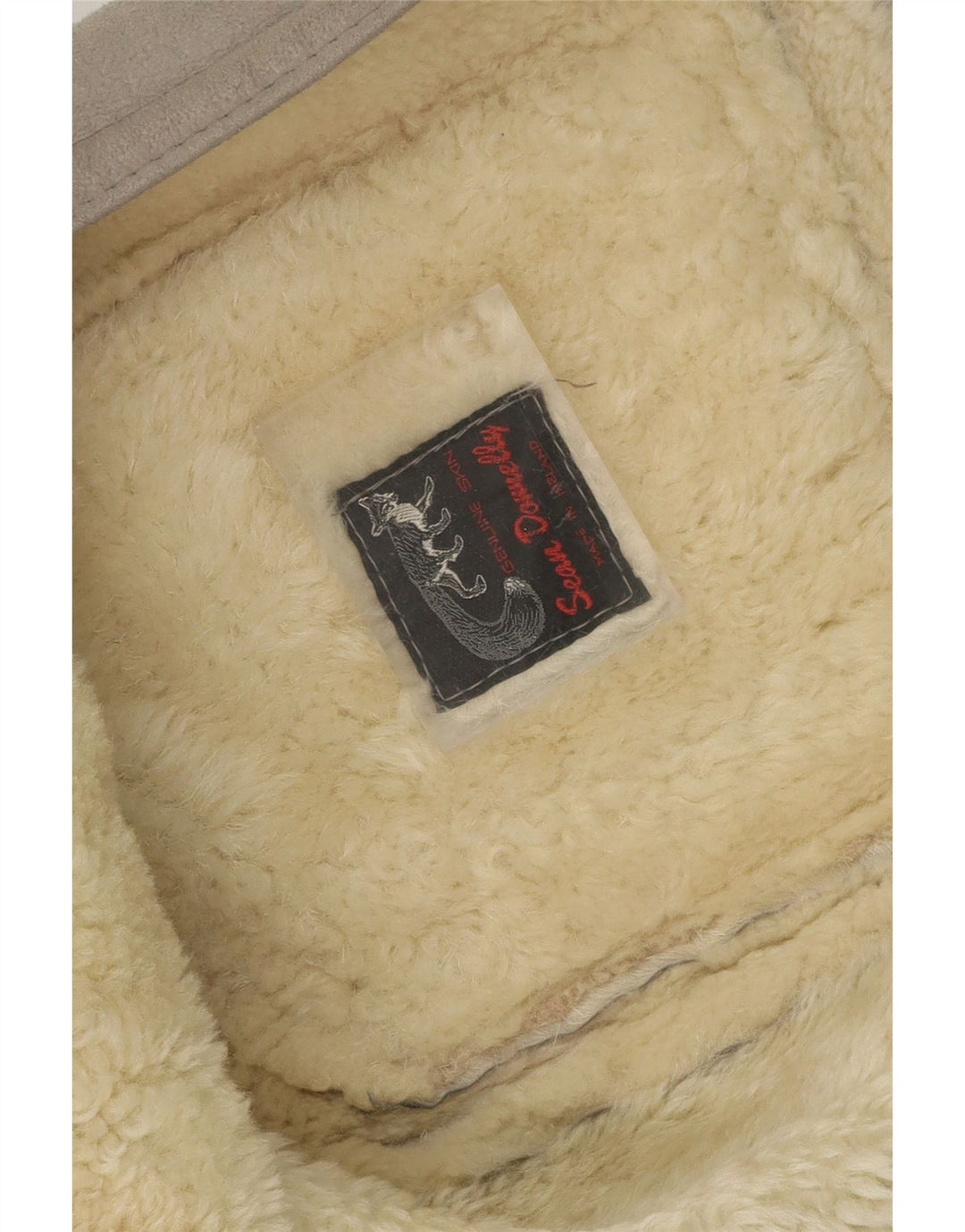 VINTAGE Womens Shearling Coat UK 16 Large Grey Vintage Vintage and Second-Hand Vintage from Messina Hembry 