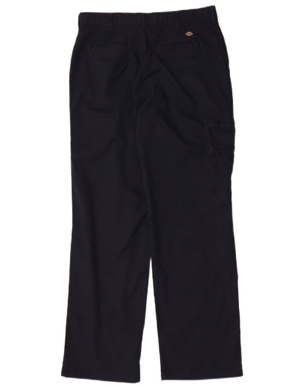 Pantalón Cargo Recto Dickies Mujer W32 L32 Azul Marino