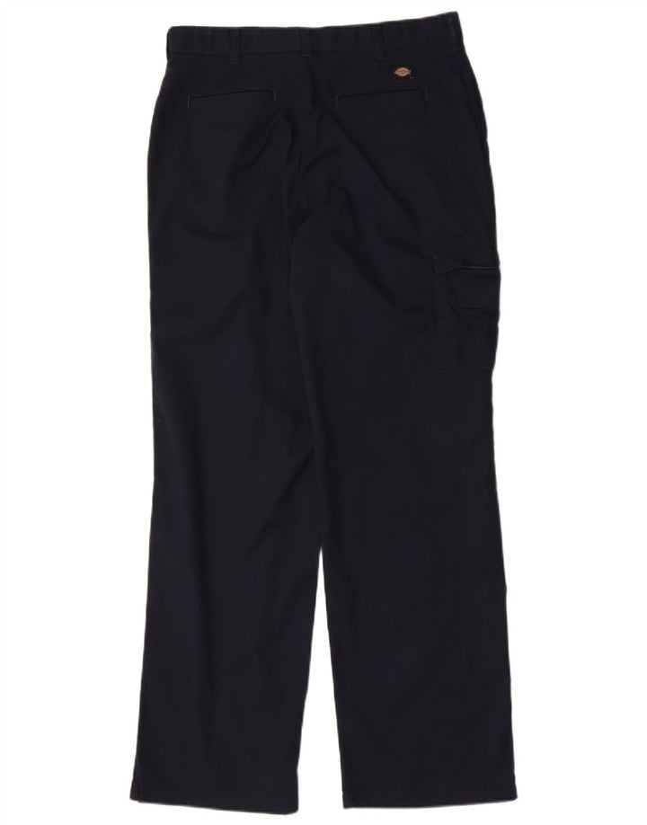 Pantalón Cargo Recto Dickies Mujer W32 L32 Azul Marino