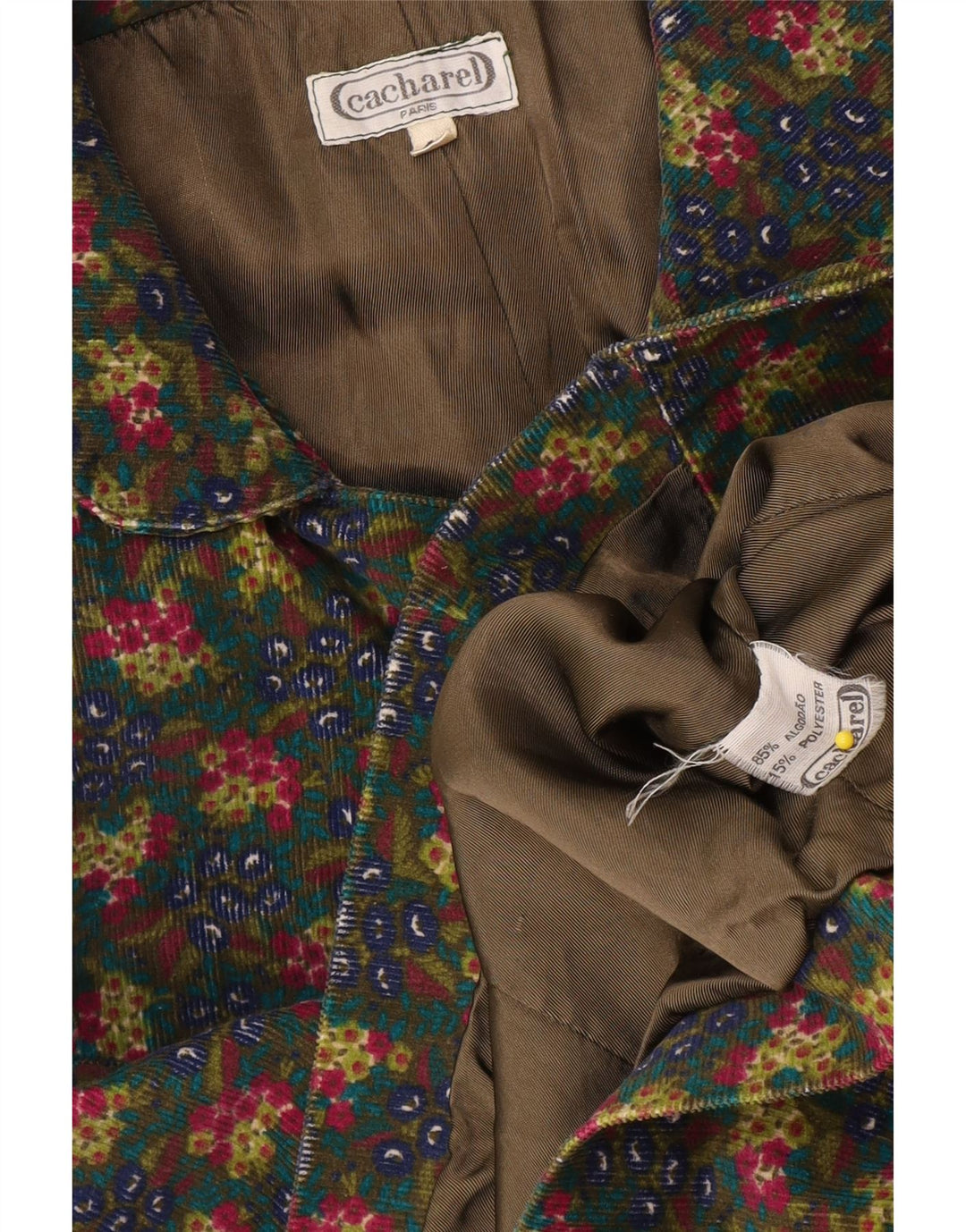 Cacharel Chaqueta Blazer de 4 Botones para Mujer EU 42 Grande Multicolor Floral