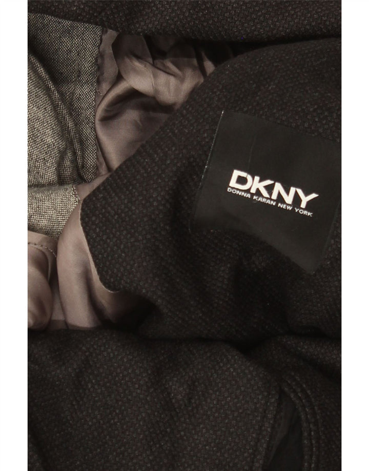 Dkny Chaqueta tipo blazer de 2 botones para hombre UK 38 Mediana lana negra