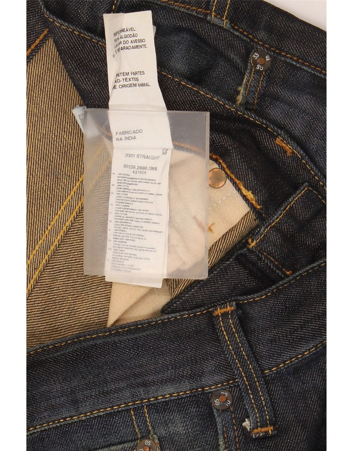 G-Star Hombre 3301 Vaqueros Rectos W34 L34 Azul