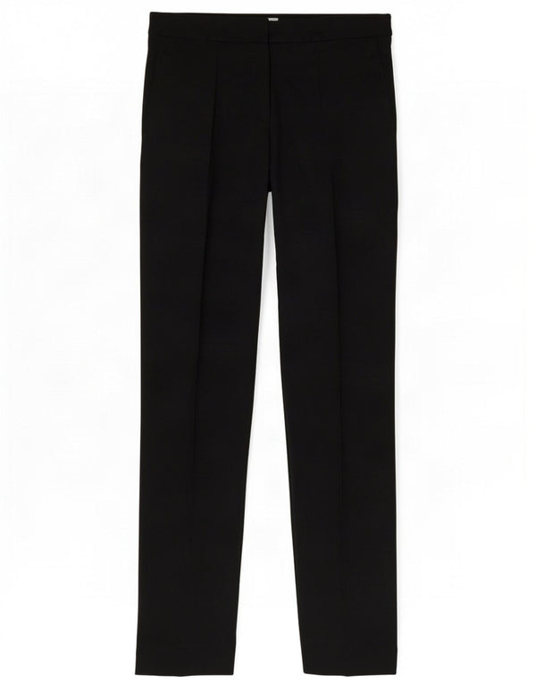 Marks & Spencer Pantalones de traje ajustados para mujer UK 8 Small W28 L30 Viscosa negra