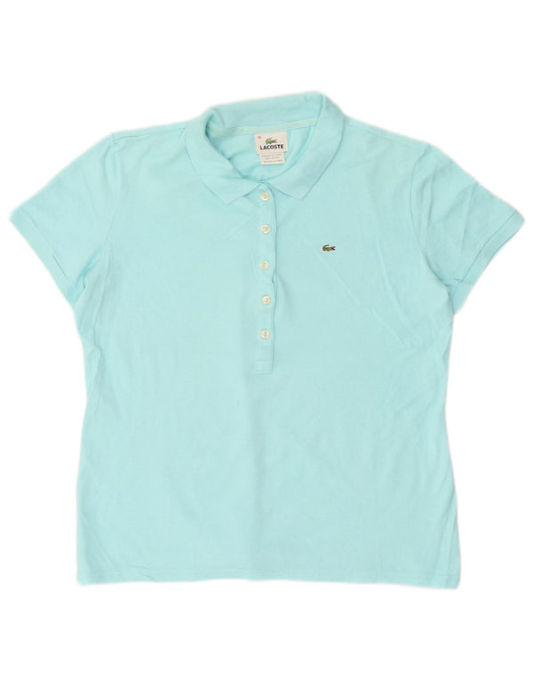 Polo Lacoste Mujer Talla 46 XL Algodón Azul