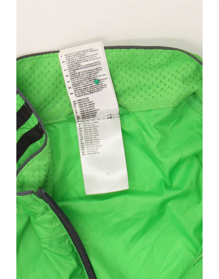 Adidas - Chaqueta impermeable para hombre, talla 40, nailon verde grande