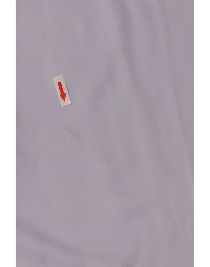 Zara Mujer Blusa Camisa Extragrande UK 10 Small Poliéster Azul