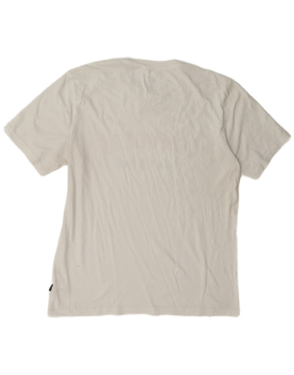 Converse - Camiseta gráfica para hombre, talla grande, algodón blanco