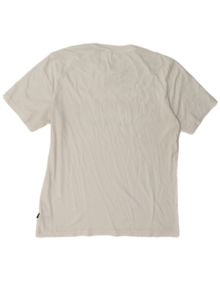 Converse - Camiseta gráfica para hombre, talla grande, algodón blanco