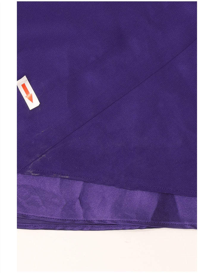 Vestido largo sin mangas para mujer Debut UK 44 Poliéster morado medio