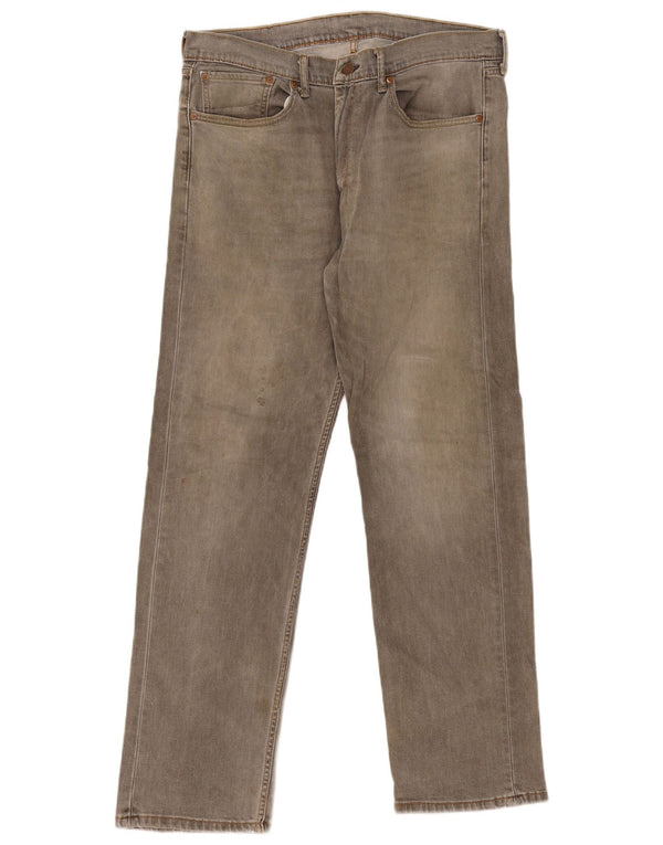 Levi's Vaqueros rectos 505 para hombre W36 L32 Algodón gris