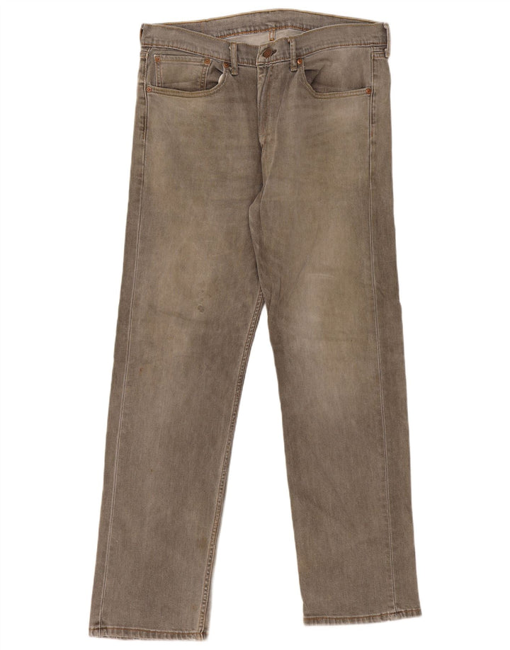 Levi's Vaqueros rectos 505 para hombre W36 L32 Algodón gris