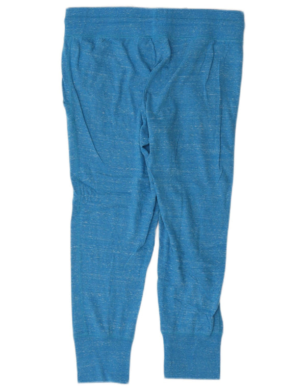 Nike Womens Graphic Tracksuit Trousers Joggers UK 10 Small Blue Flecked