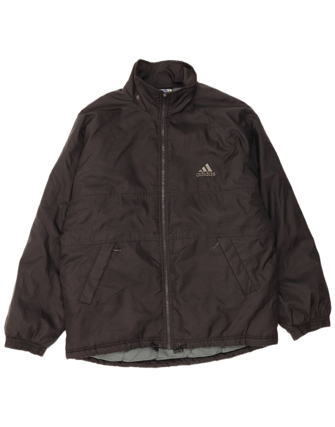 Adidas Chaqueta cortavientos gráfica para hombre Reino Unido 38/40 Mediano Negro Poliamida