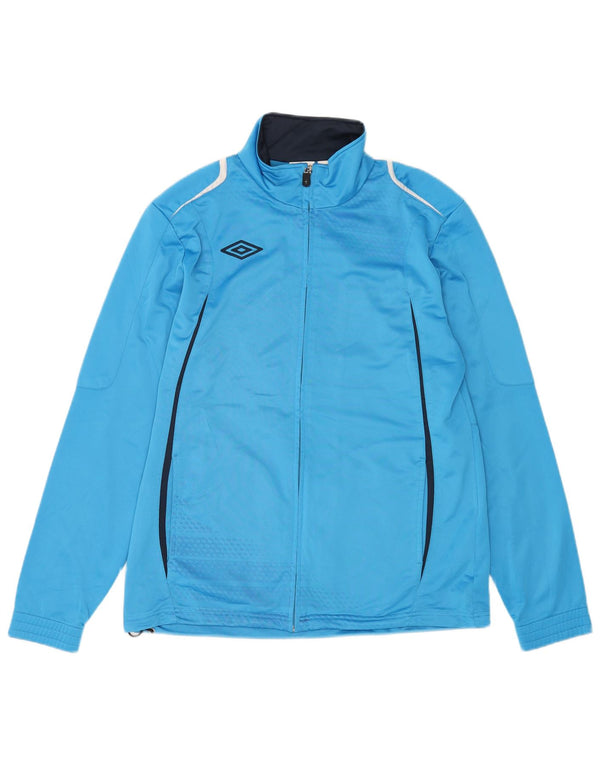 Umbro Chaqueta de chándal para hombre con bloques de color azul grande