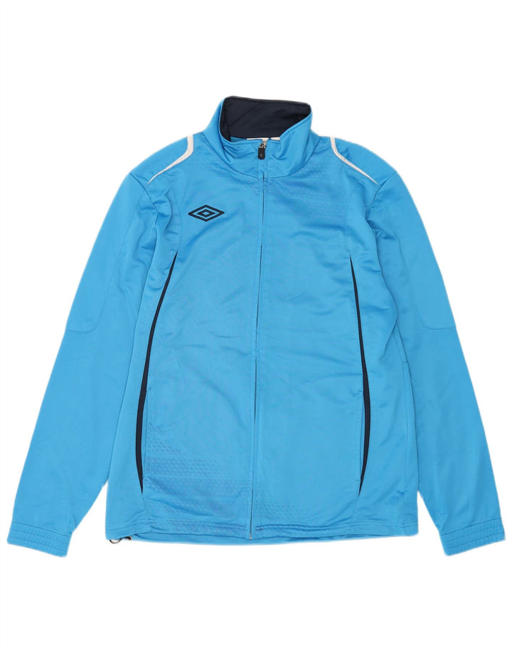 Umbro Chaqueta de chándal para hombre con bloques de color azul grande