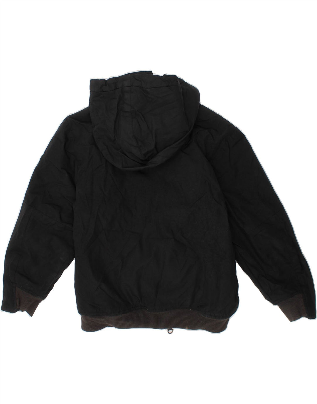 NIKE Boys Hooded Windbreaker Jacket 5-6 Years Medium Black Polyester Vintage Nike and Second-Hand Nike from Messina Hembry 