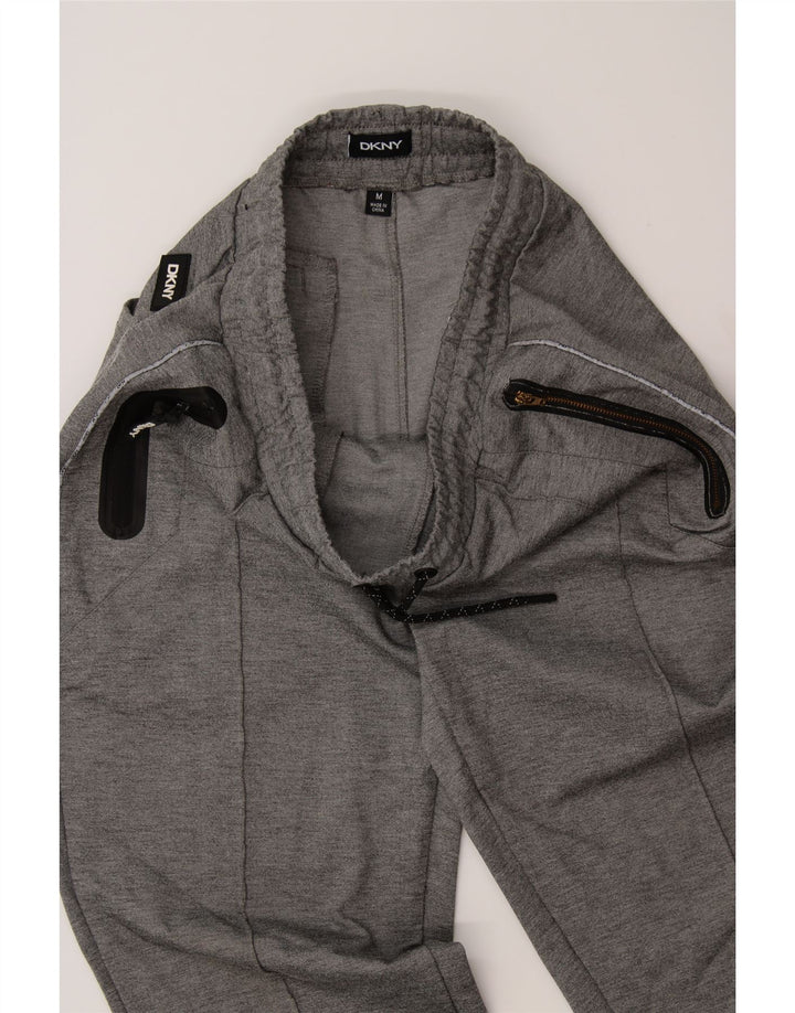 DKNY Mens Tracksuit Trousers Medium  Grey Rayon Vintage Dkny and Second-Hand Dkny from Messina Hembry 