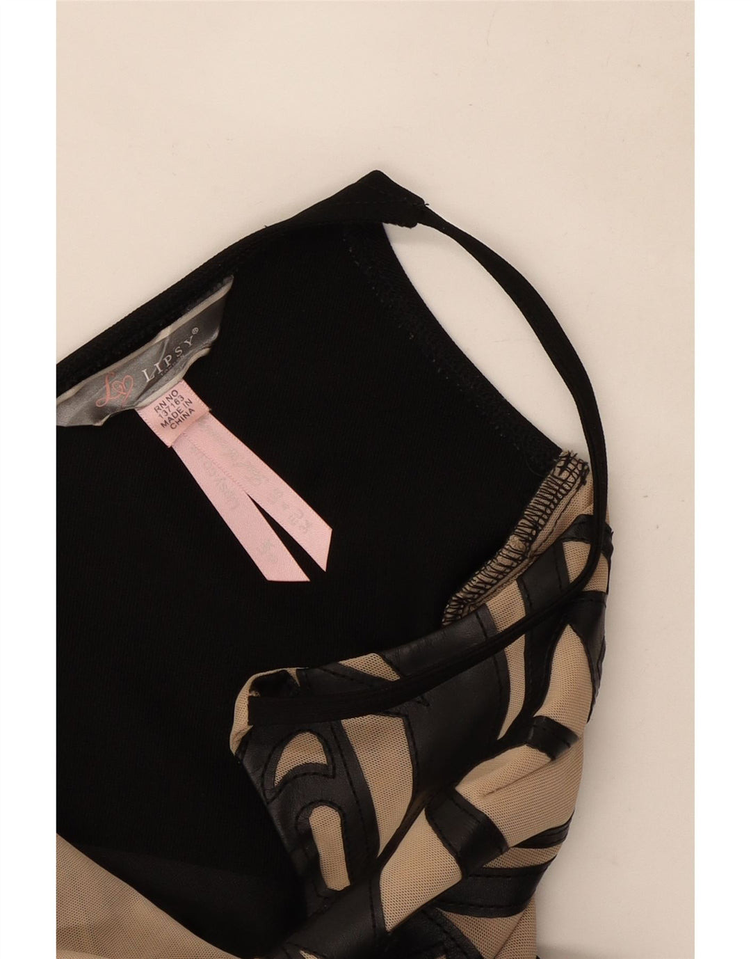Lipsy Vestido veraniego para mujer (talla 40), color negro, pequeño