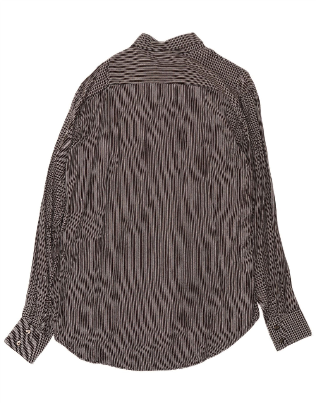 Camisa Hombre Talla 45/46 2XL Viscosa Rayas Negras