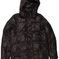 Michael Kors Chaqueta acolchada con capucha para hombre UK 38 Mediana Negro Poliéster