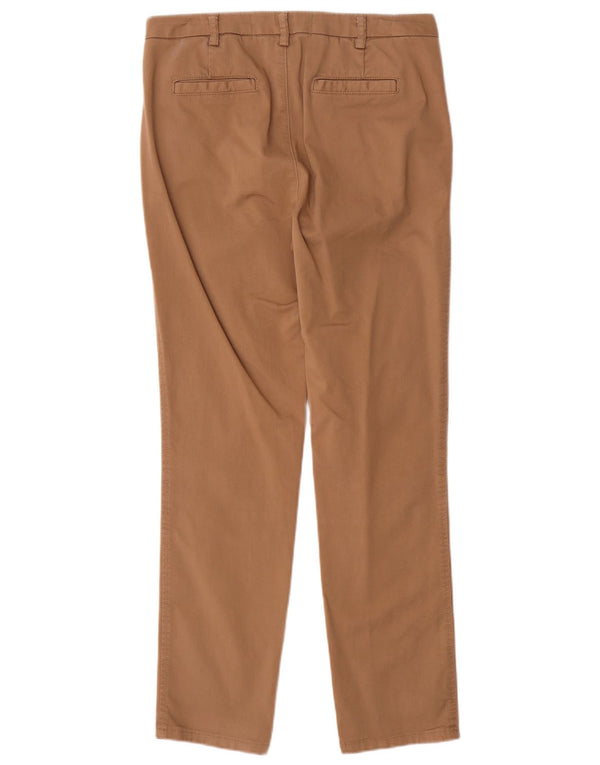 Benetton Pantalones Chinos Slim Para Mujer UK 10 Small W30 L29 Algodón Beige