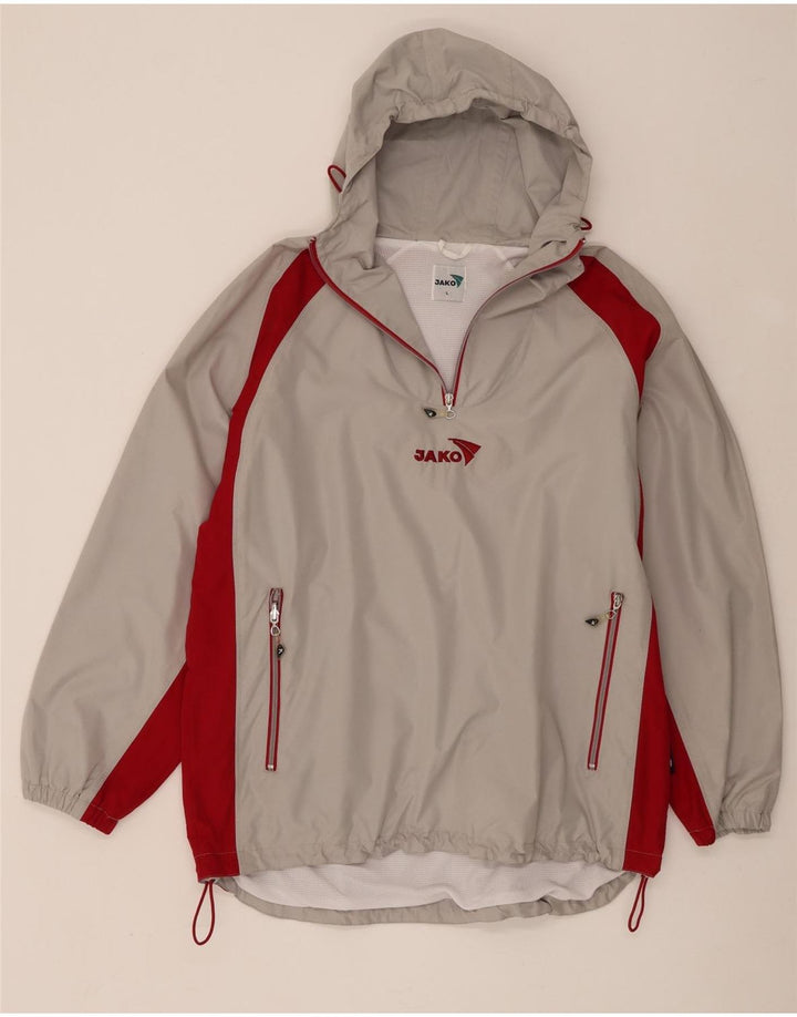 Jako - Chaqueta impermeable con capucha para hombre, talla 40, color gris grande