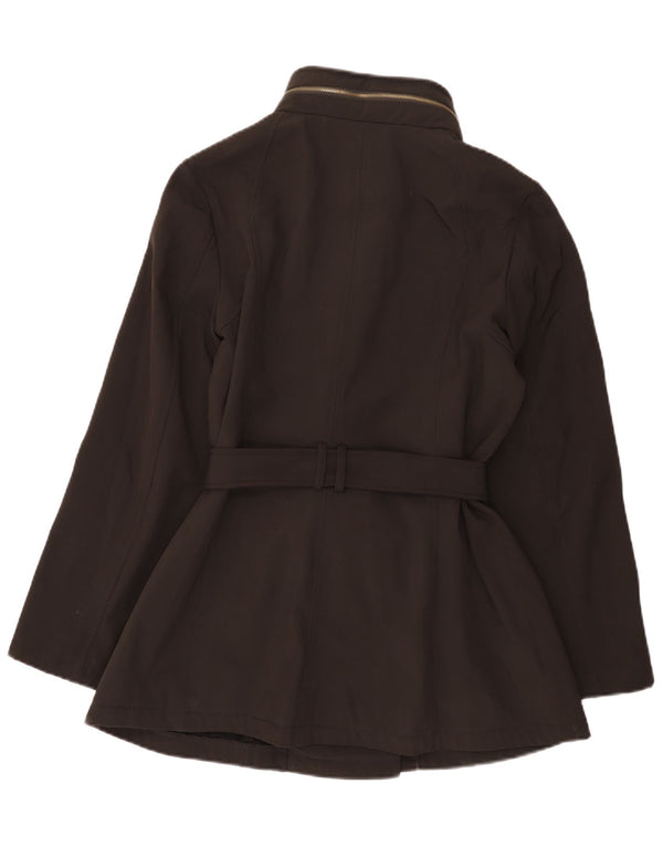 Michael Kors Chaqueta cortavientos militar con capucha para mujer Reino Unido 40 Grande Negro
